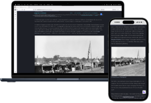 Dark move view of both computer and mobile