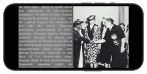 Image of the video version of the textbook with scrolling text.